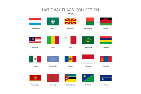 Download National Flags Set Vol-6 - Flags Collection