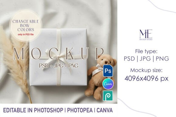 Download Wrapping Paper Mockup PSD PNG Canva - Mockup psd Collection