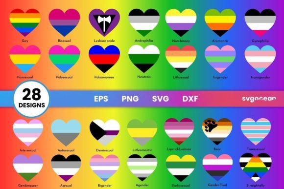 Download Queer Flags SVG Bundle - Flags Collection