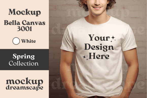 Download White Bella Canvas 3001 Tshirt Mockup - Premium Resources