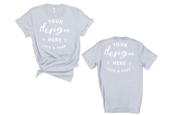 Download Light Blue Bella Canvas 3001 TShirt Mock - Premium Resources