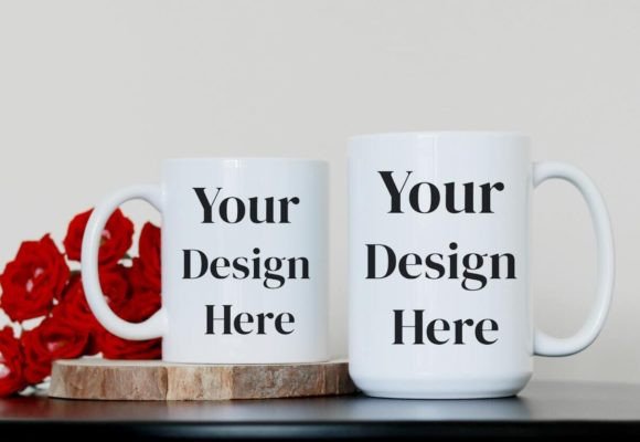 Download Two Size Coffee Mug Mockup PSD Mockup - Mockup psd Collection