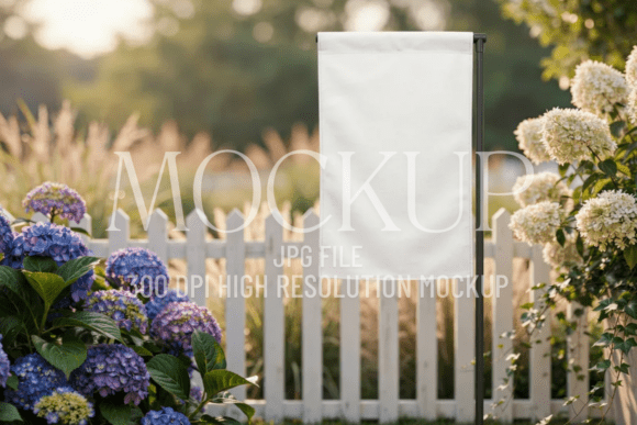 Download Summer Garden Flag Mockup - Flag mockup Collection