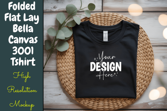 Download Folded Flat Lay Bella Canvas 3001 Tshirt - Bella canvas 3001 tshirt Collection